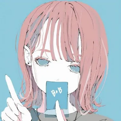 手绘画头像女孩唯美意境简洁第1张