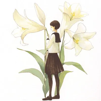 花和女生的头像唯美小清新第1张