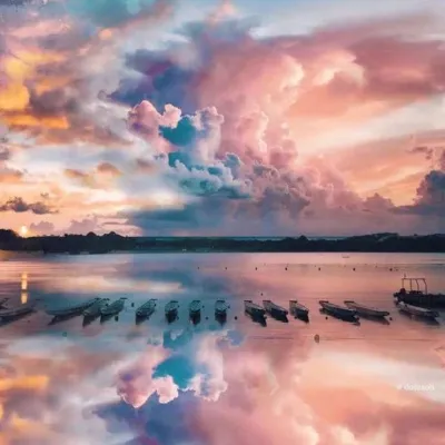 黄昏海边风景头像第1张