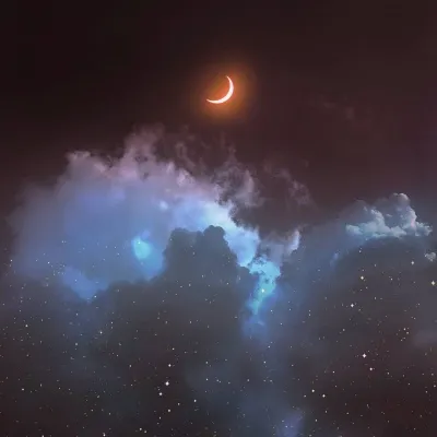 唯美夜空风景头像第1张