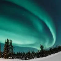 高清好看的星空唯美极光图片头像第1张