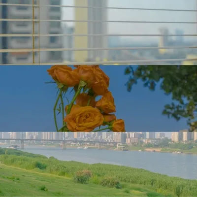 一张三格清新高级风景头像图片第1张