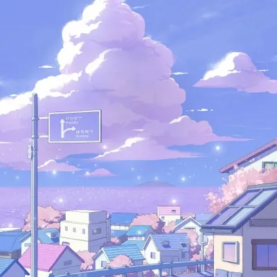 清新唯美漫画风景头像高清第1张