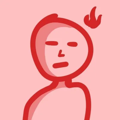 超火的简约线条插画可爱头像图片第1张