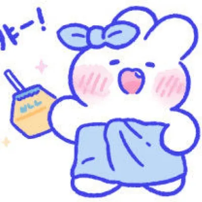 高清软萌的超可爱兔兔头像手绘图片第1张