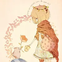 手绘线条个性插画头像第1张