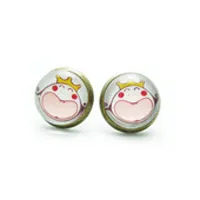 圆圆的,以过时的复古小可爱耳钉个性头像图片第1张