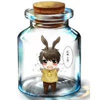 瓶子娃娃和调皮娃娃个性带字头像图片第1张