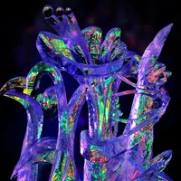 精雕细刻,玲珑剔透冰雕龙头像,冰雕唯美QQ头像图片第1张