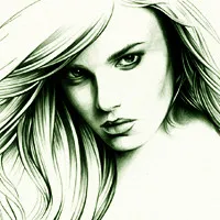 手绘速写人物QQ头像图片第1张