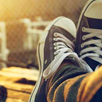 时尚美丽帆布鞋qq头像图片第1张