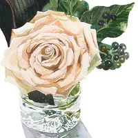 柘植彩子水彩画QQ头像图片第1张