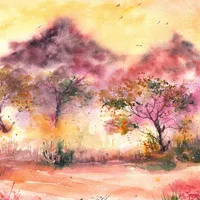 手绘水彩画头像第1张