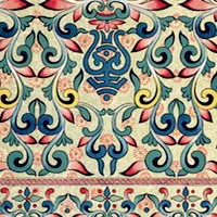 复古繁复花纹背景图片头像第1张