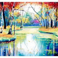 唯美意境油画风景头像第1张