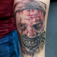 邪恶的小丑纹身头像第1张