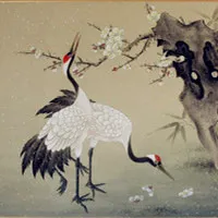 古风国画头花开富贵四季锦手绘头像图片第1张