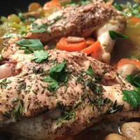 香喷喷的烤鸡肉美食头像第1张