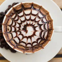 好看漂亮的咖啡拉花图片头像为你而准备第1张