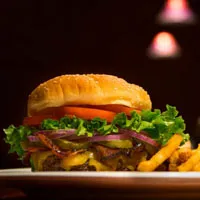 美味的汉堡包图片美食头像第1张