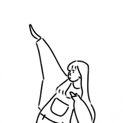 简笔画头女第1张