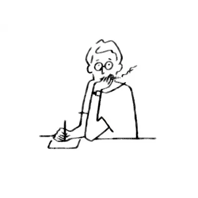 高清个性好看的简笔画微信头像图片第1张