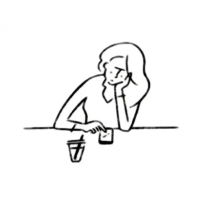 高清个性的线条简笔画头像图片第1张