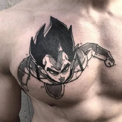 适合男生的黑灰点线纹身微信头像图片第1张