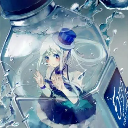 躺在杯子里的动漫少女头像第1张