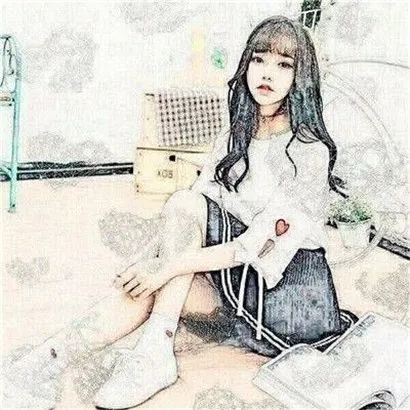 女生小清新手绘头像第1张