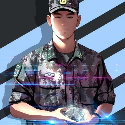 手绘动漫帅气军人头像图片第1张