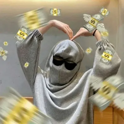 个性沙雕搞笑满脑子都是钱搞怪头像第1张