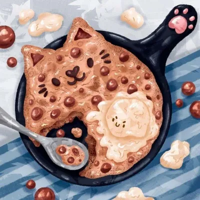 个性唯美甜品插画头像第1张